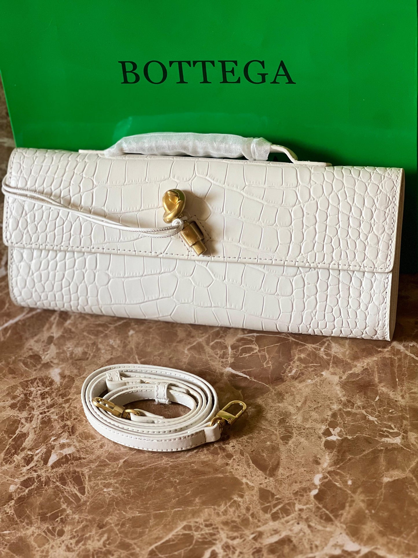 Bottega bag - clutch crocodile