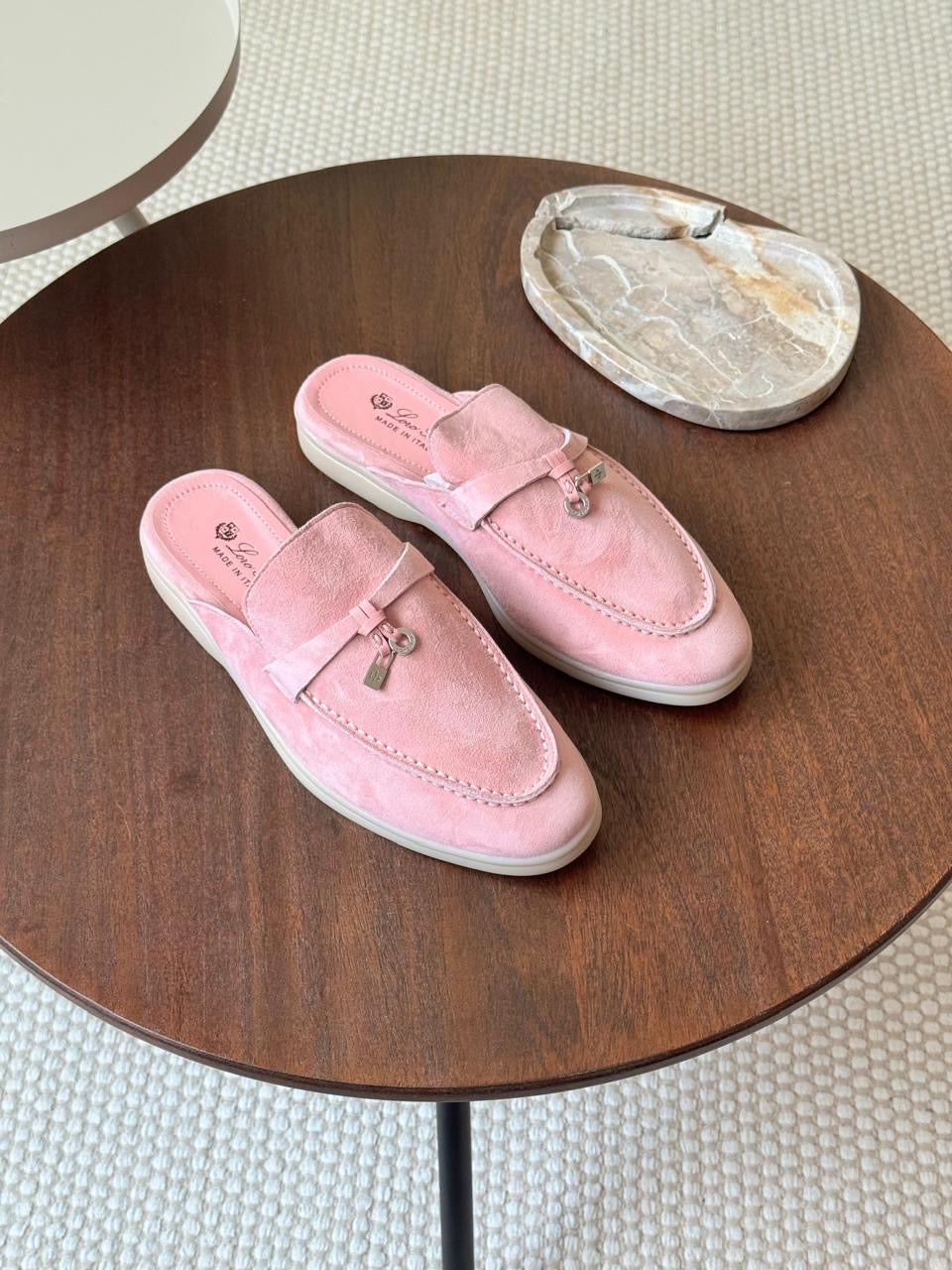 Loro piana mules - pink