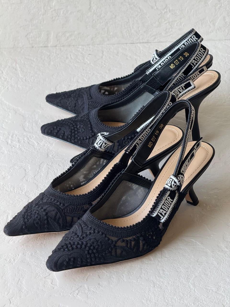 Dior heels - low and high
