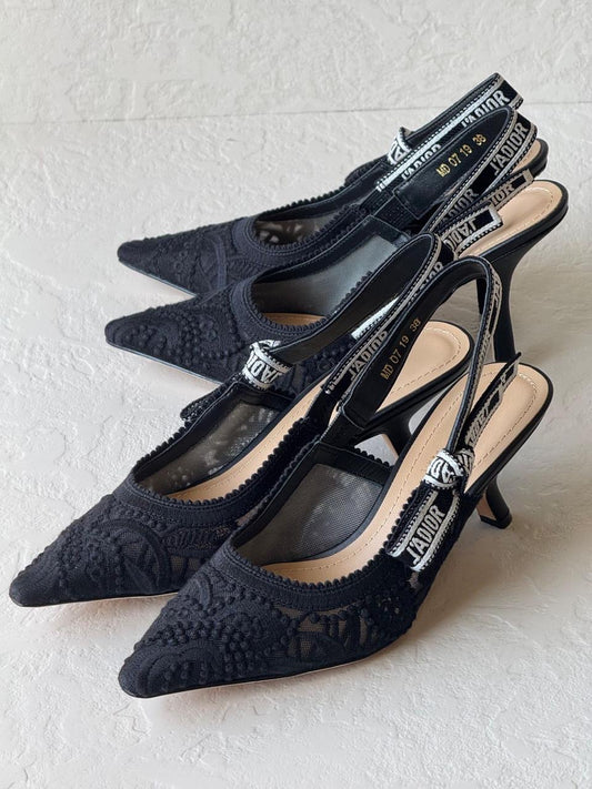 Dior heels - low and high