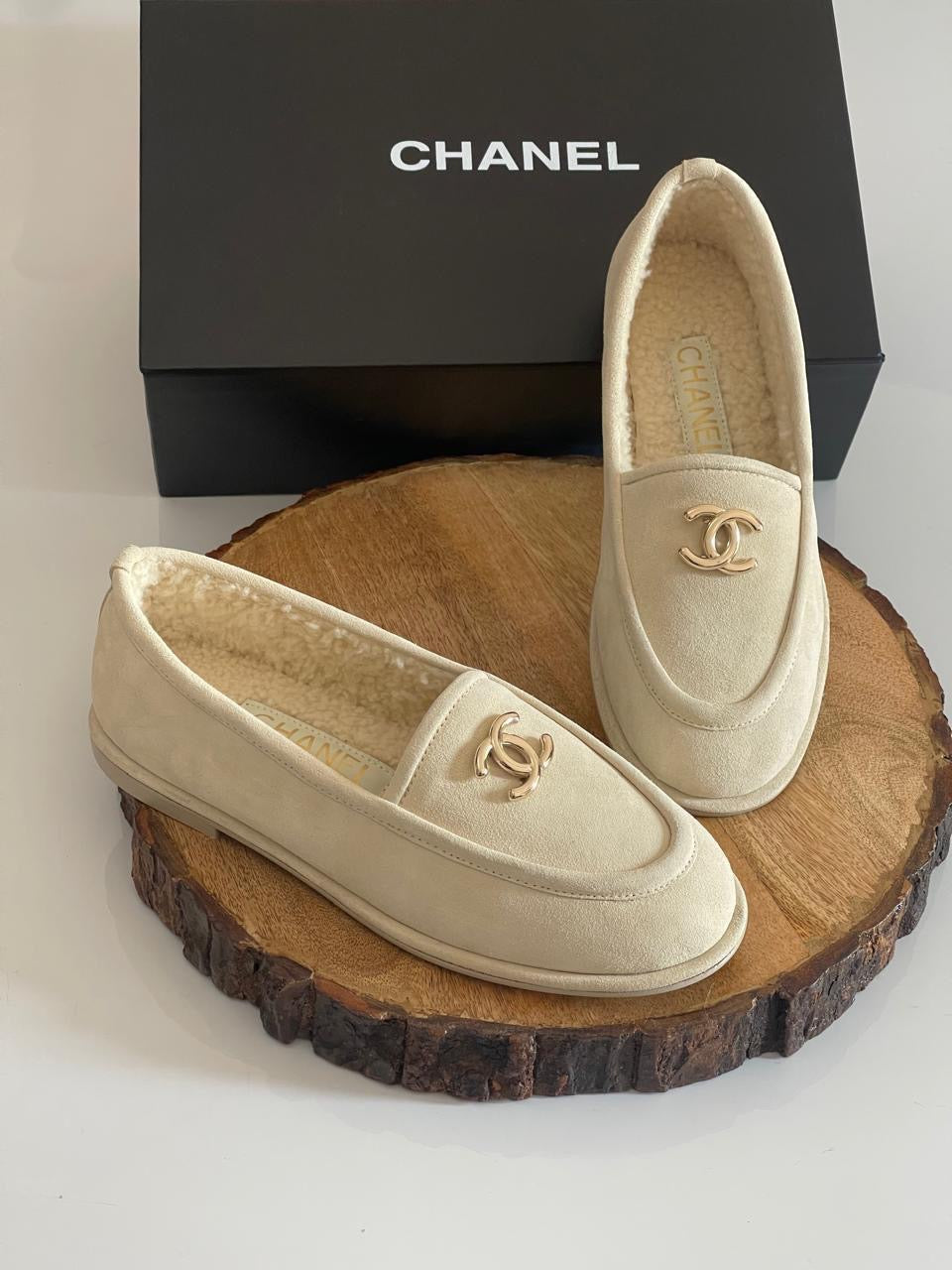 Chanel loafers - with fur