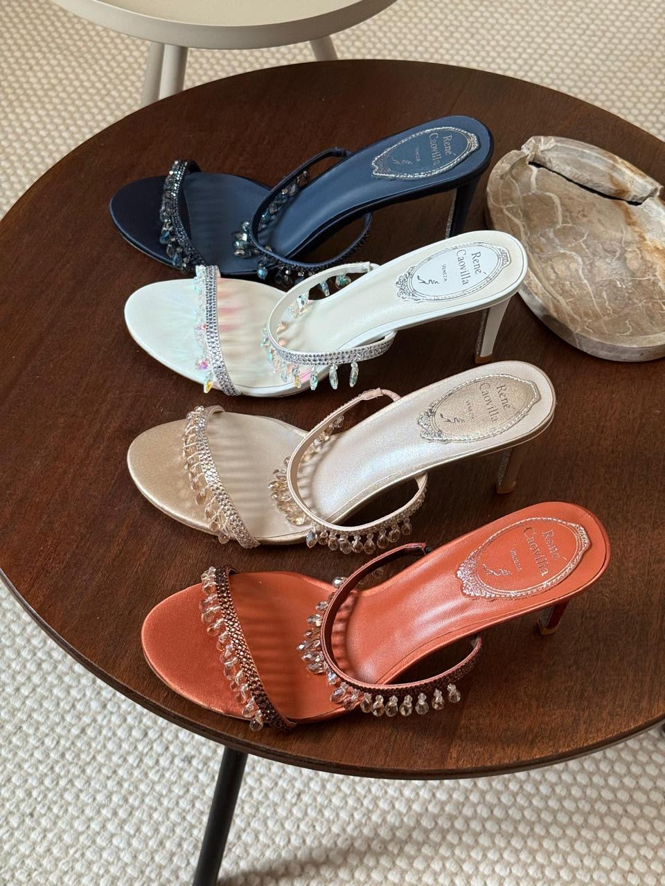 Rene caovilla sandals heels