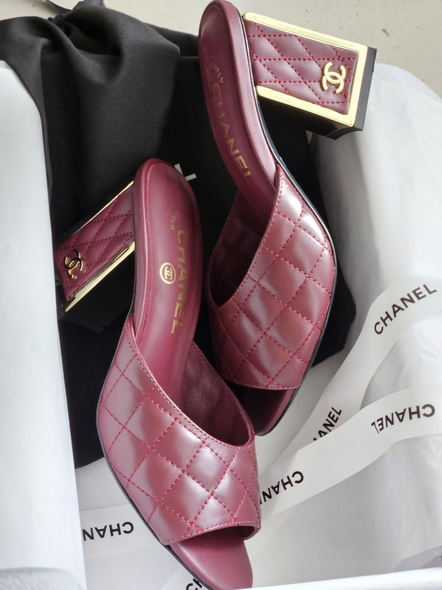 Chanel sandals heels