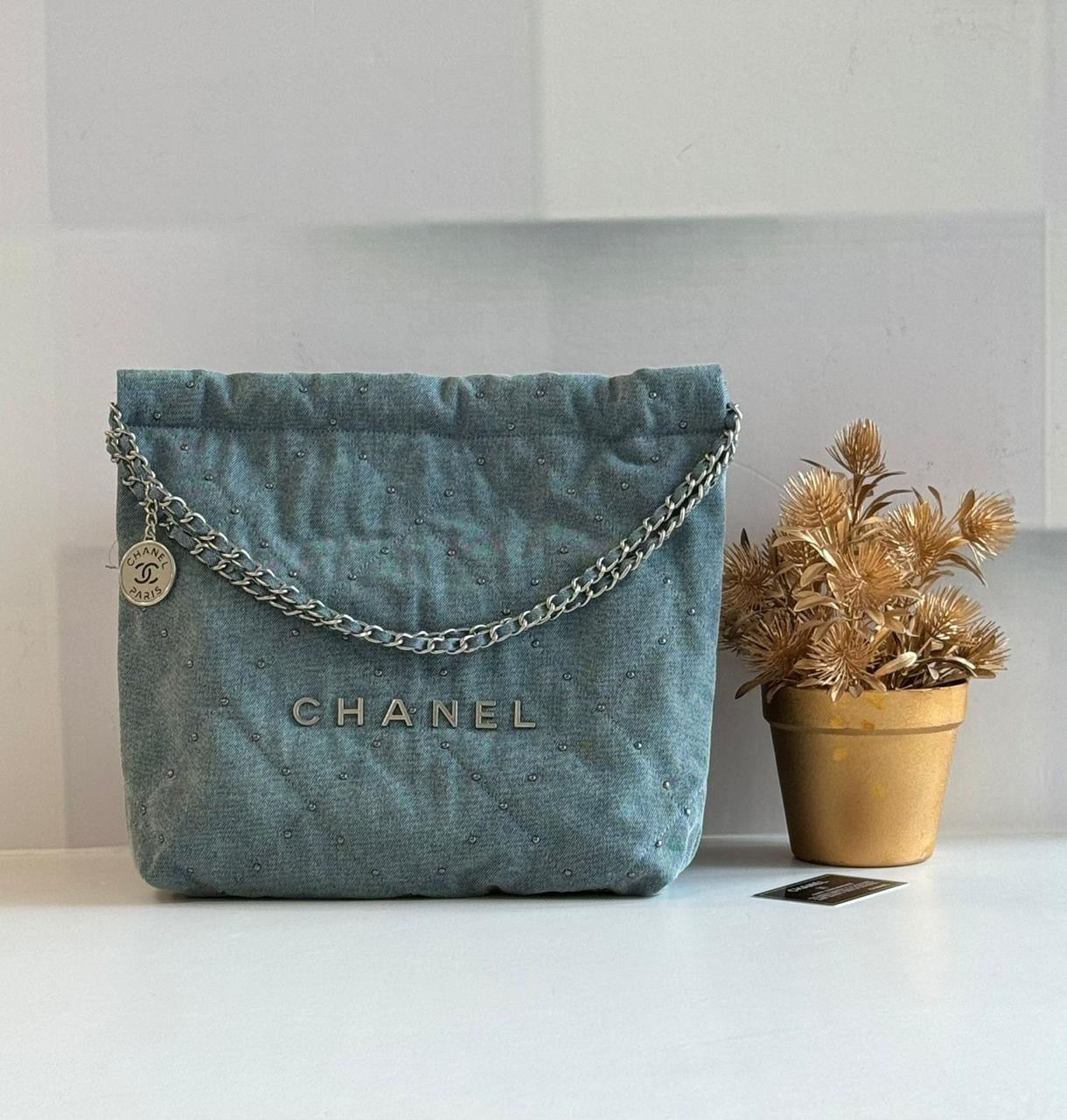 Chanel bag tote denim