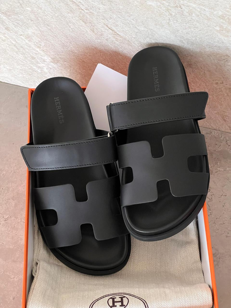 Hermes slippers - chypre