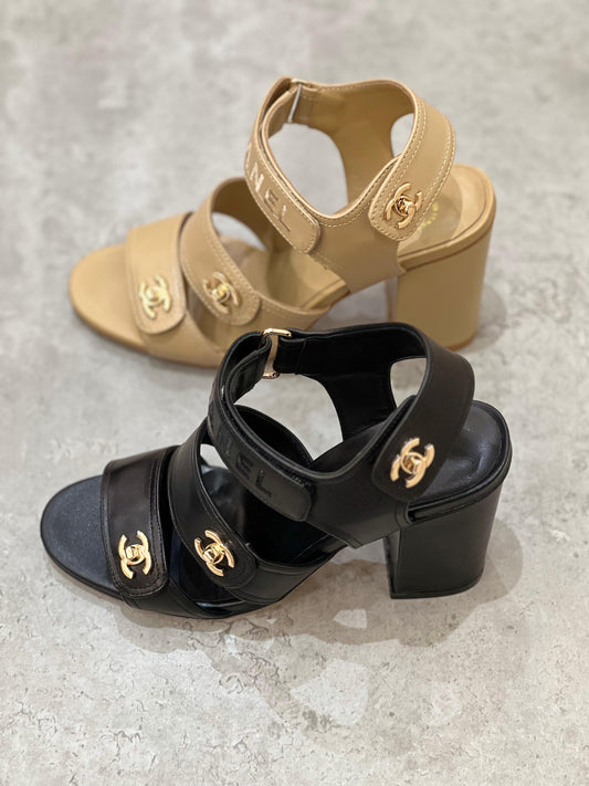 Chanel sandals heels