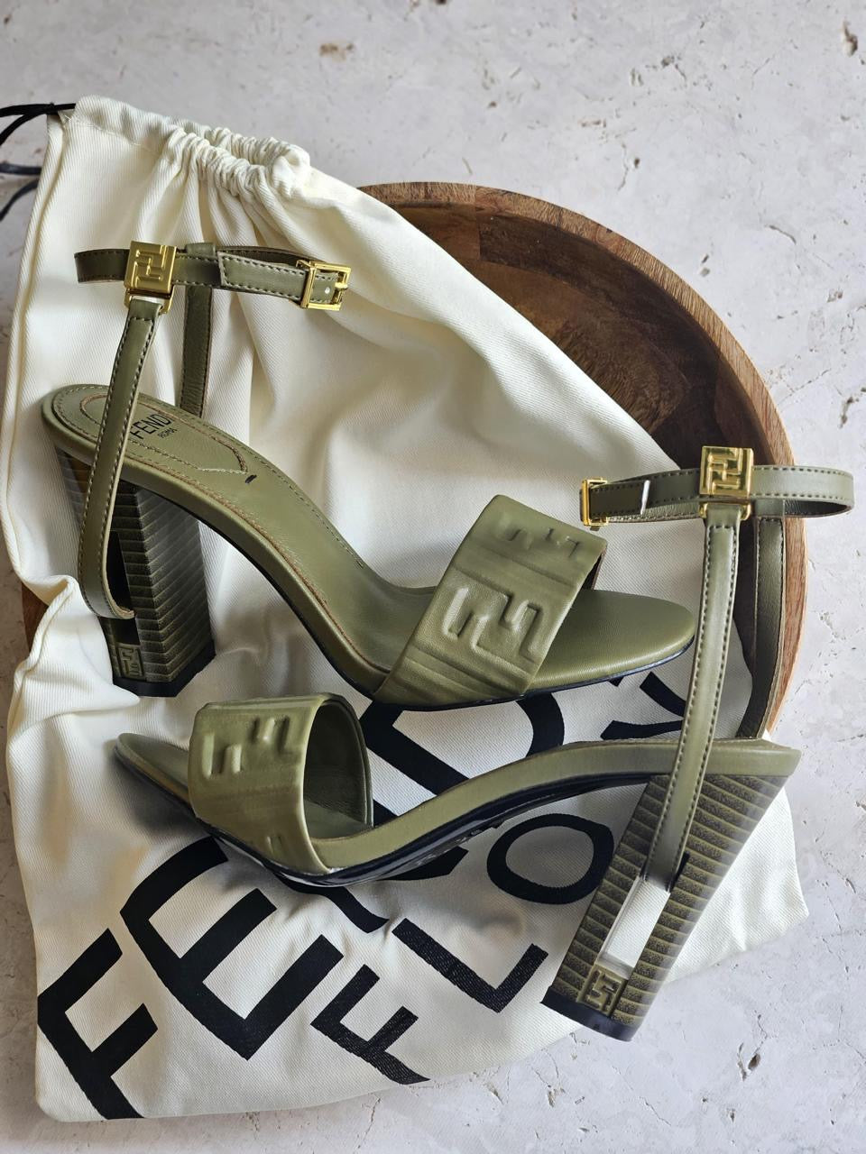 Fendi sandals heels