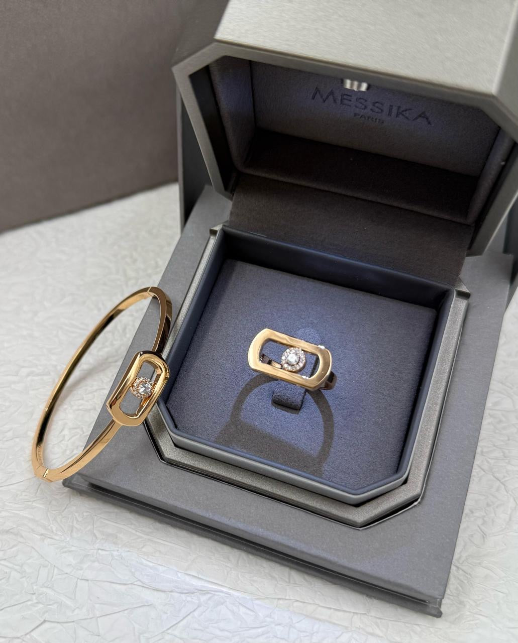 Messika jewelry set ( bangle & ring )