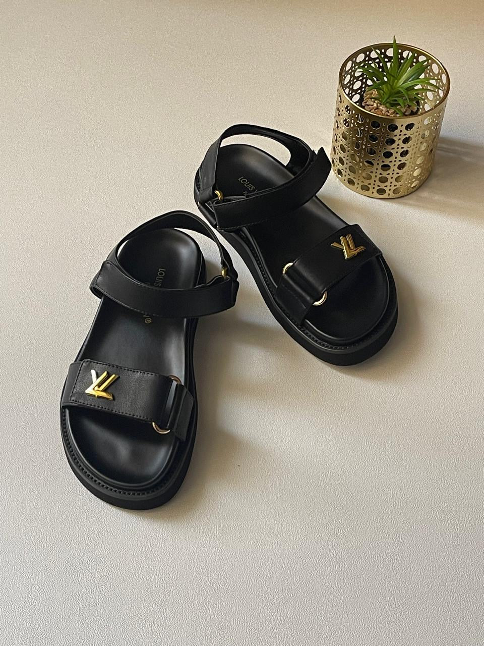 Lv sandals.