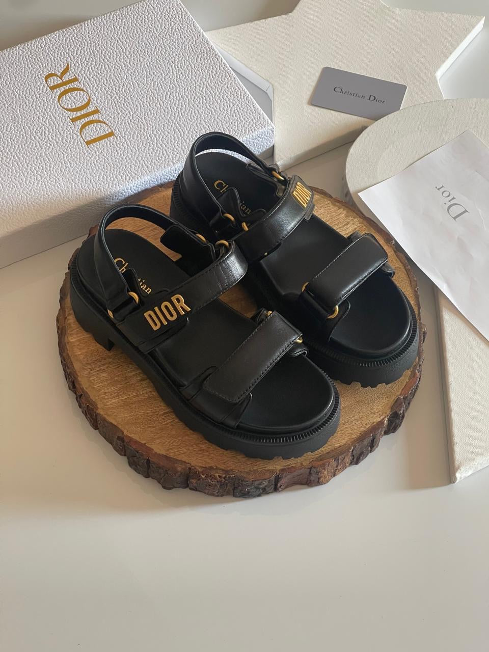Dior sandals.