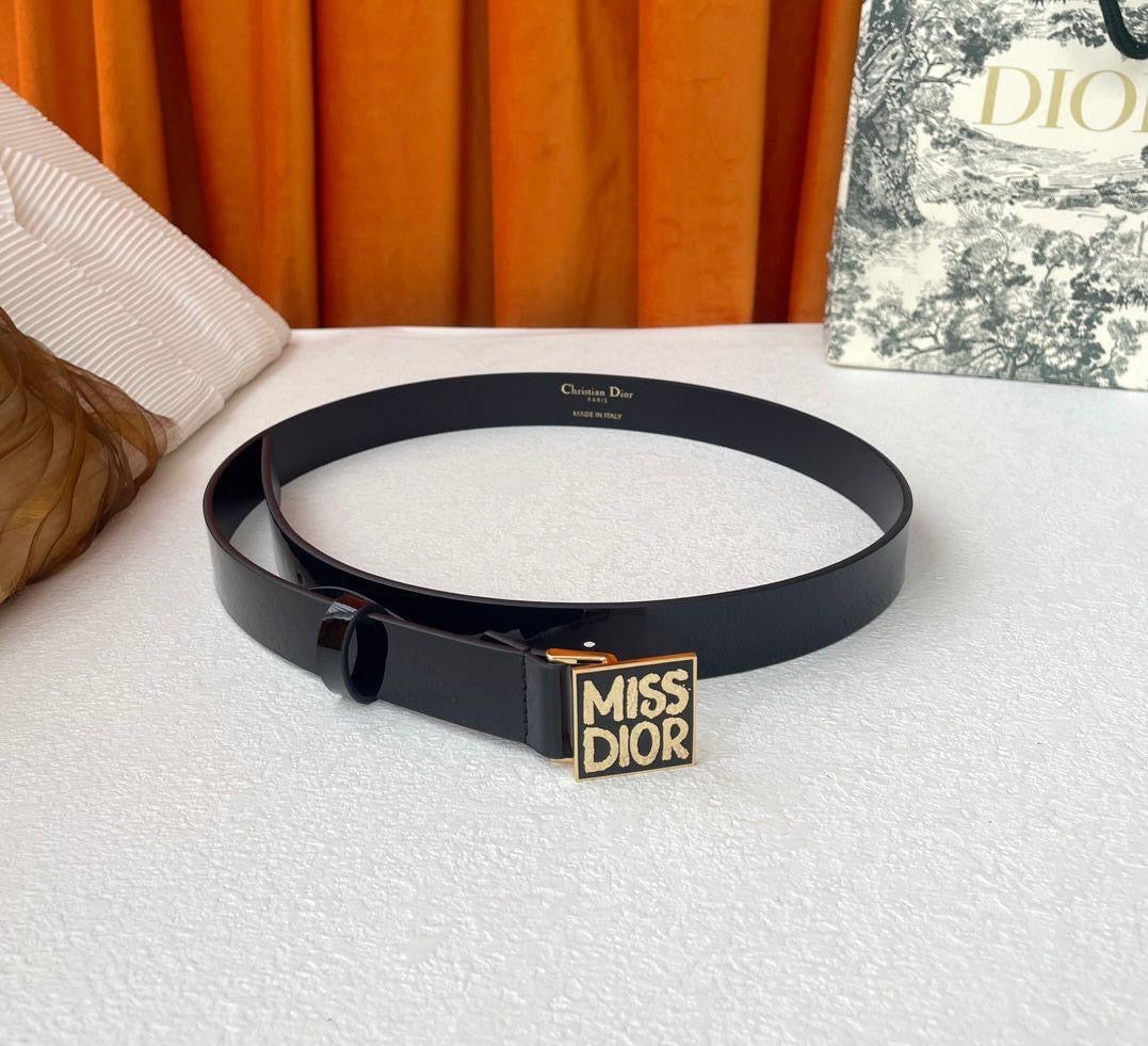 Dior belt shiny