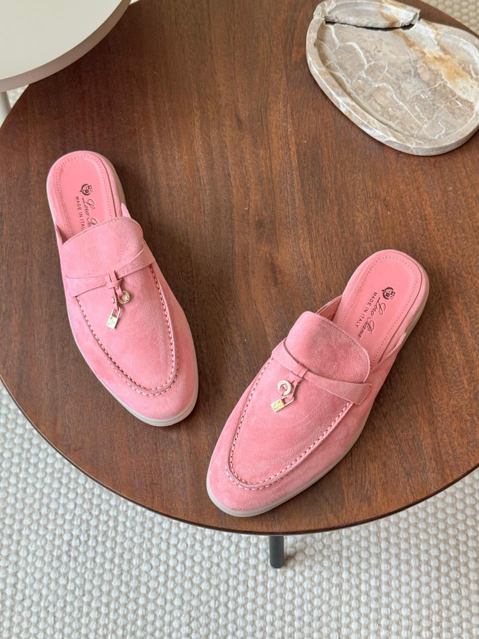Loro piana mules - pink