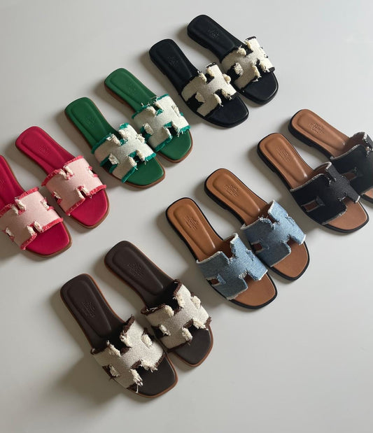 Hermes slippers - oran