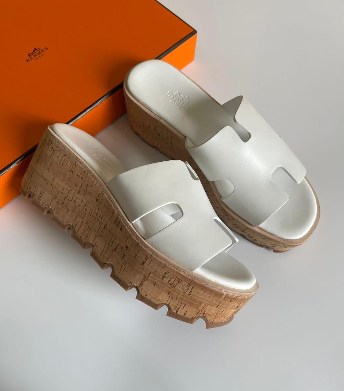 Hermes slippers- wedges