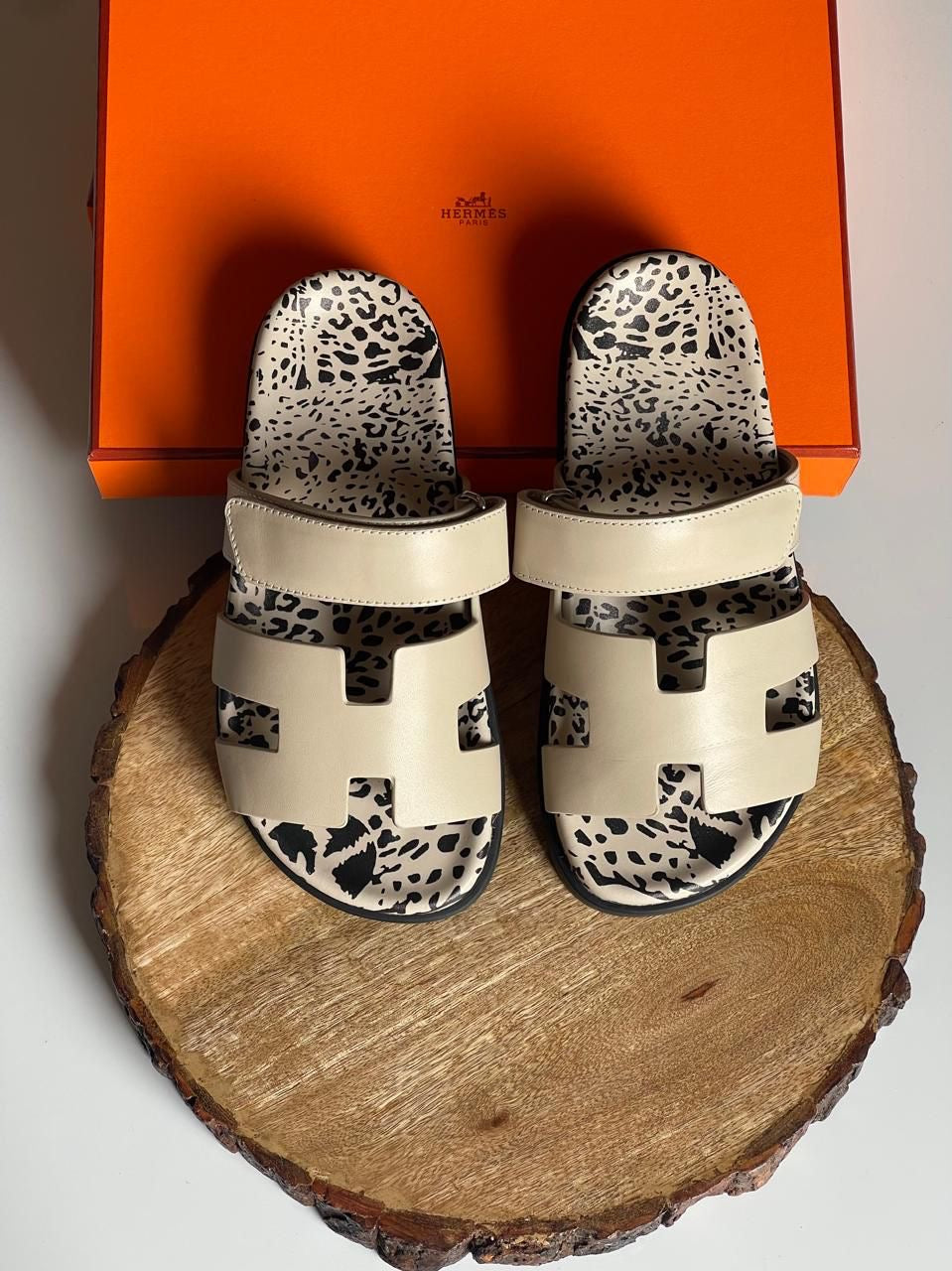 Hermes slippers zibra