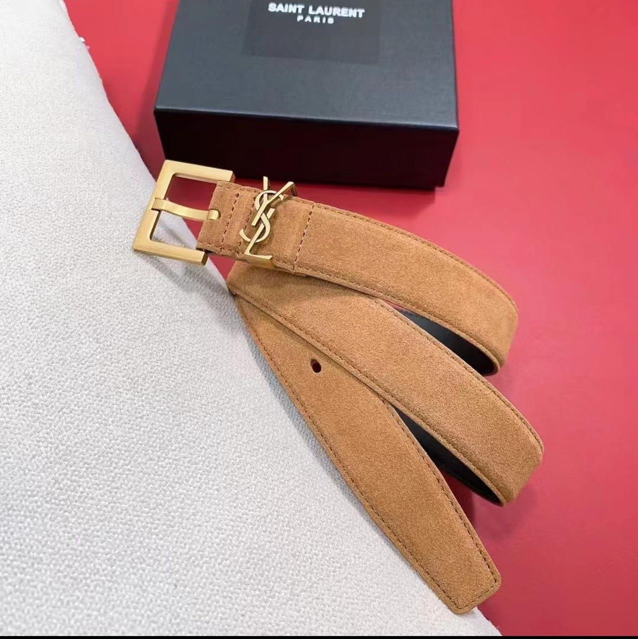 Ysl belt - suede