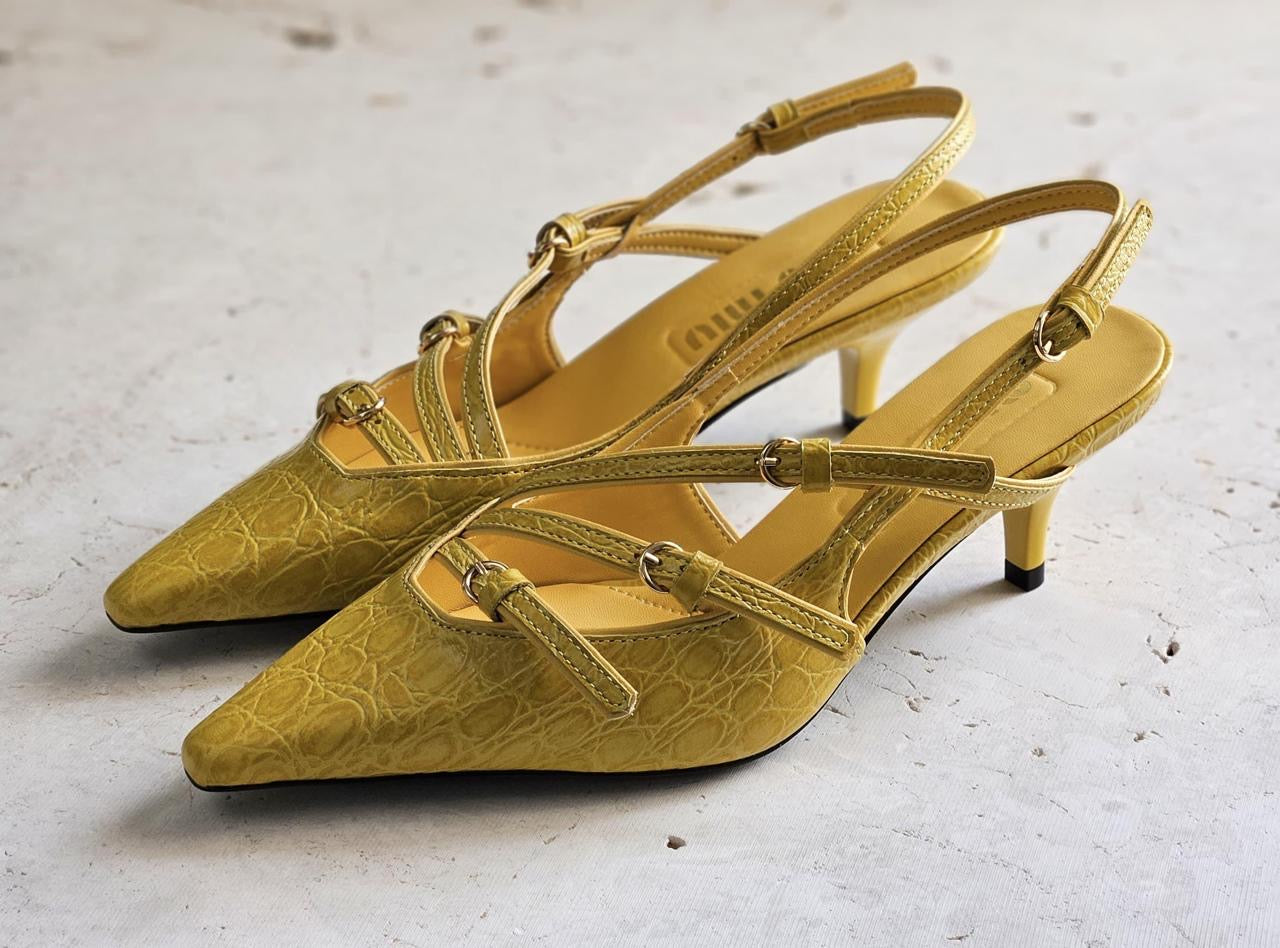 Miu miu heels - yellow