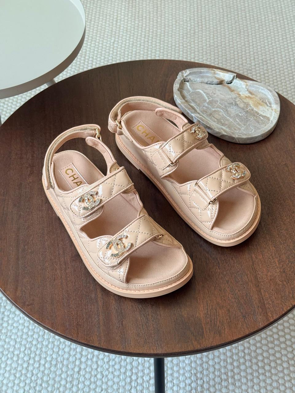 Chanel sandals. & Chanel slippers