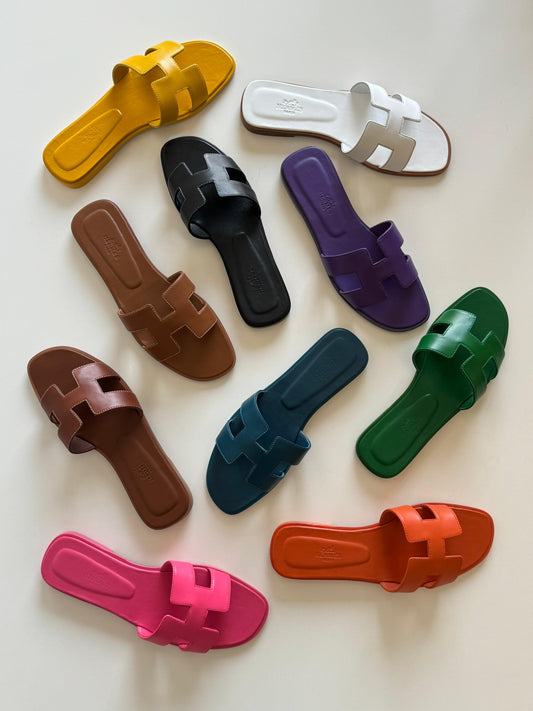 Hermes slipper - soft leather