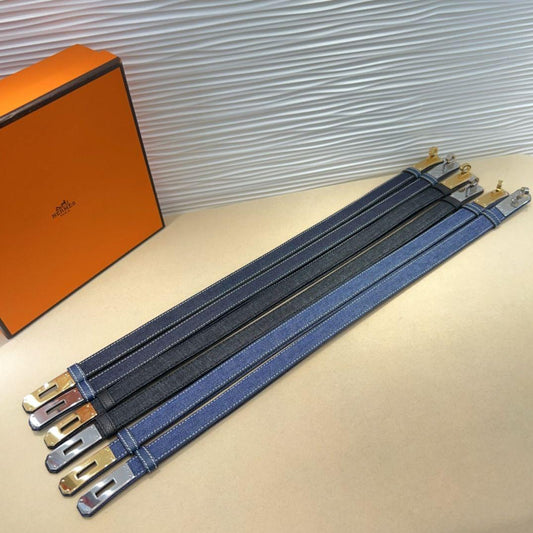 Hermes belt - denim