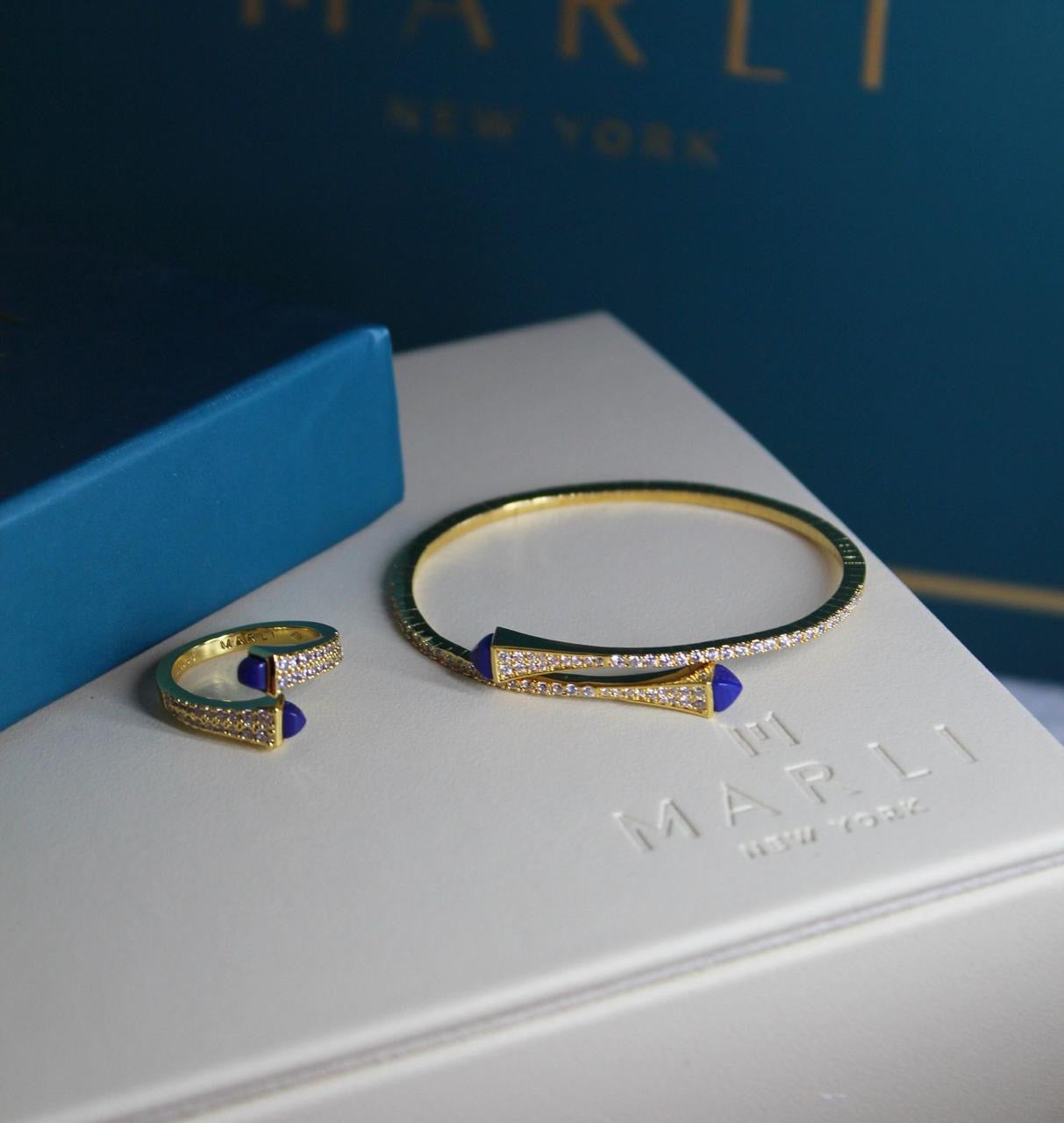 Marli jewelry set ( bracelet & ring )