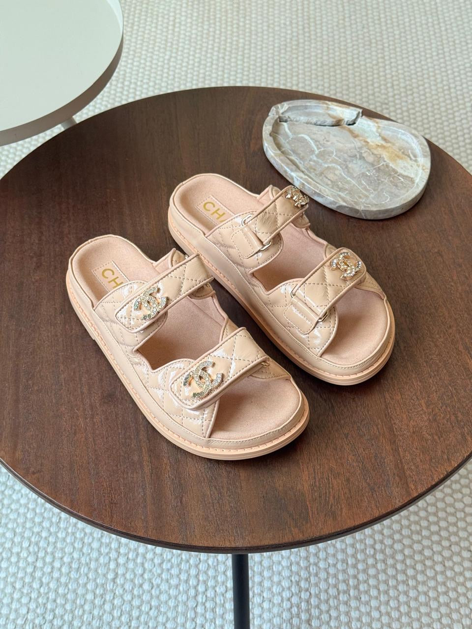 Chanel sandals. & Chanel slippers