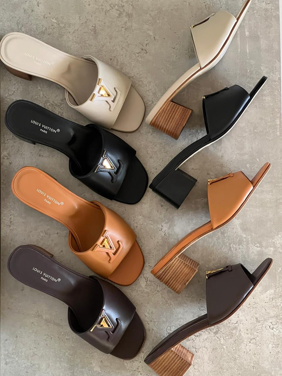 Lv sandals heels