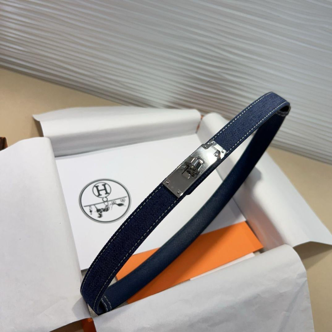 Hermes belt - denim