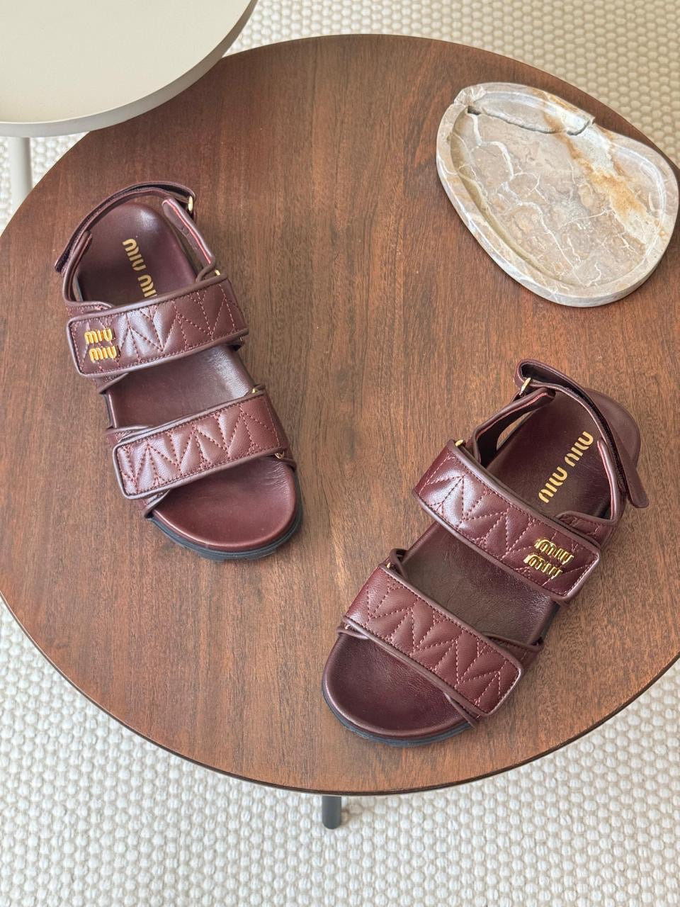 Miu miu sandals.