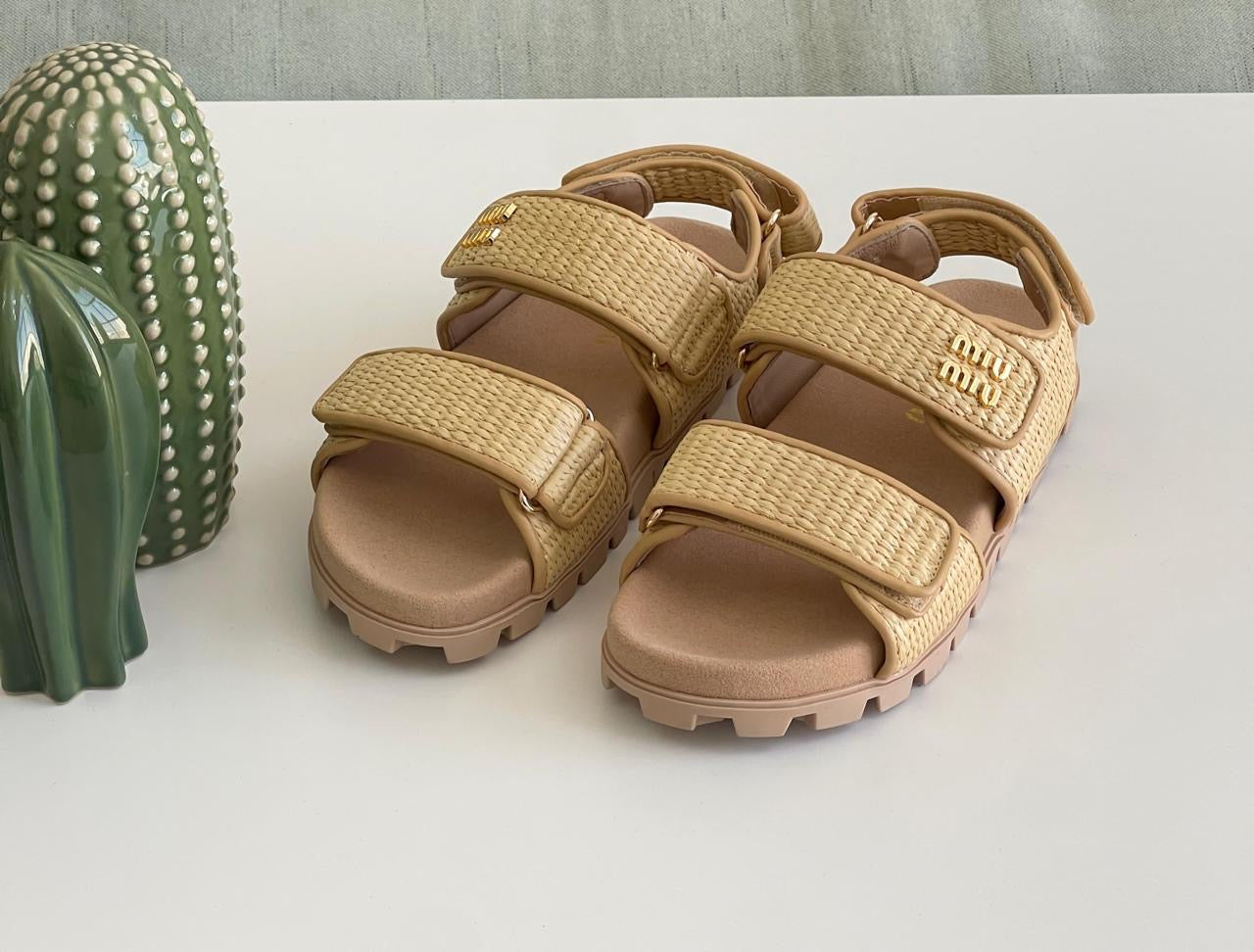 Miu miu sandals.