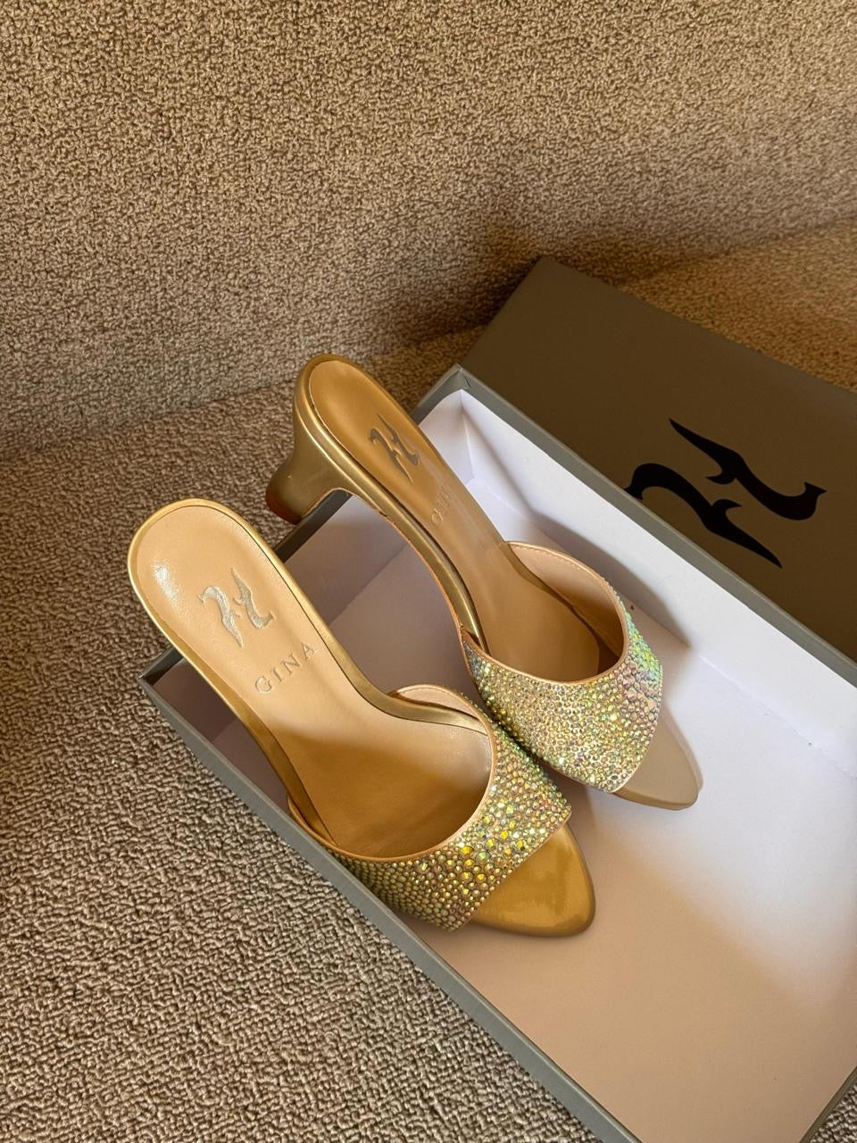 Gina sandals heels - low heels