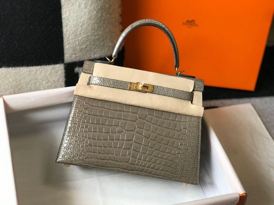 Hermes bag kelly crocodile 25 cm