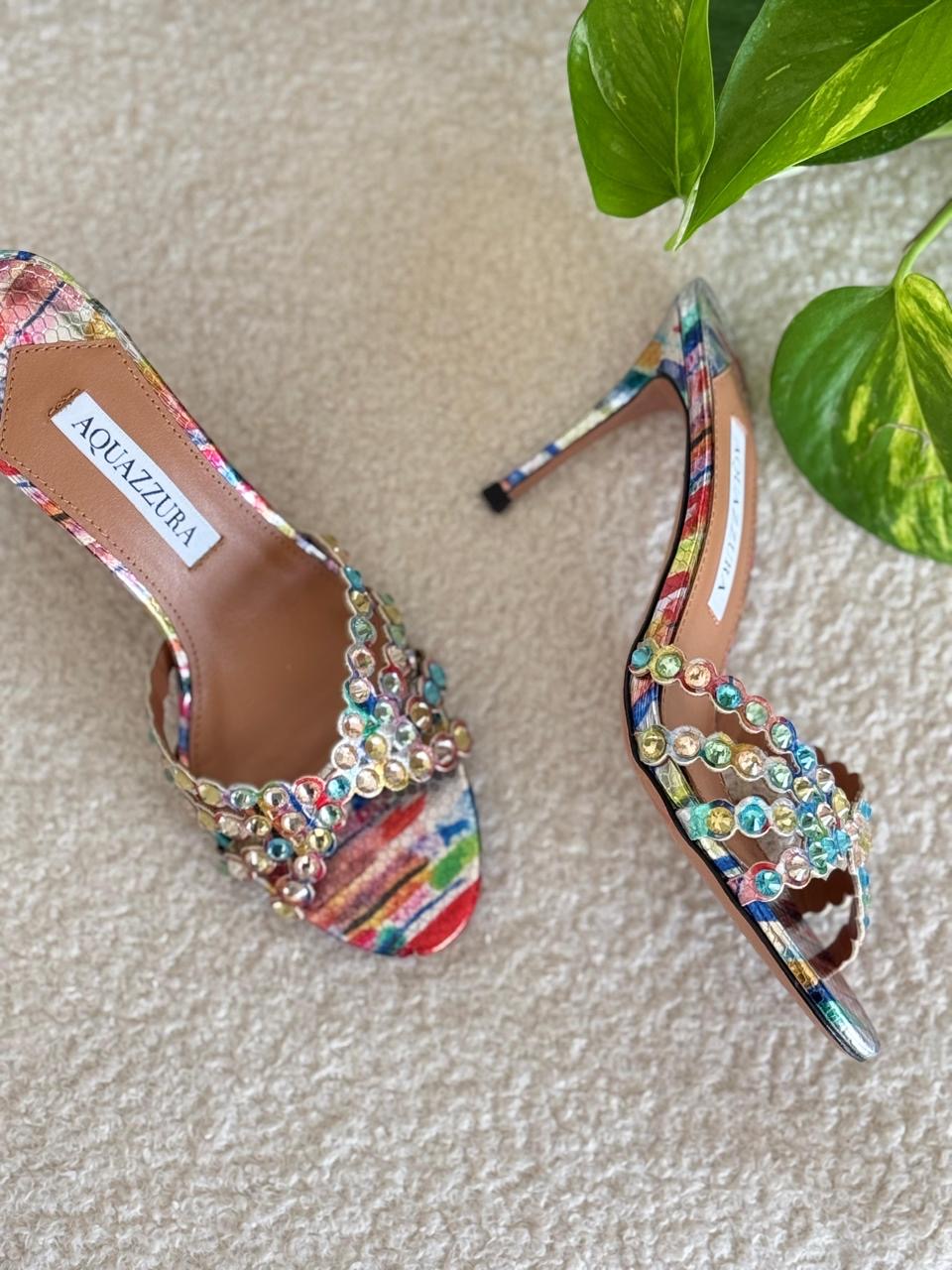 Aquazurra sandals heels