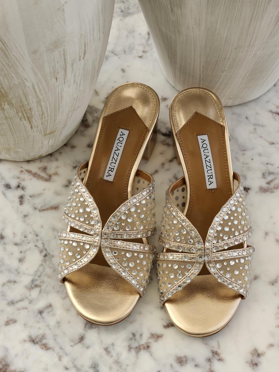 Aquazurra sandals heels