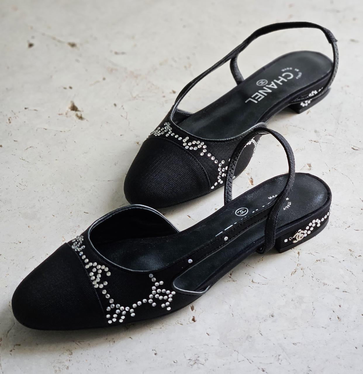 Chanel heels - low heels - flat
