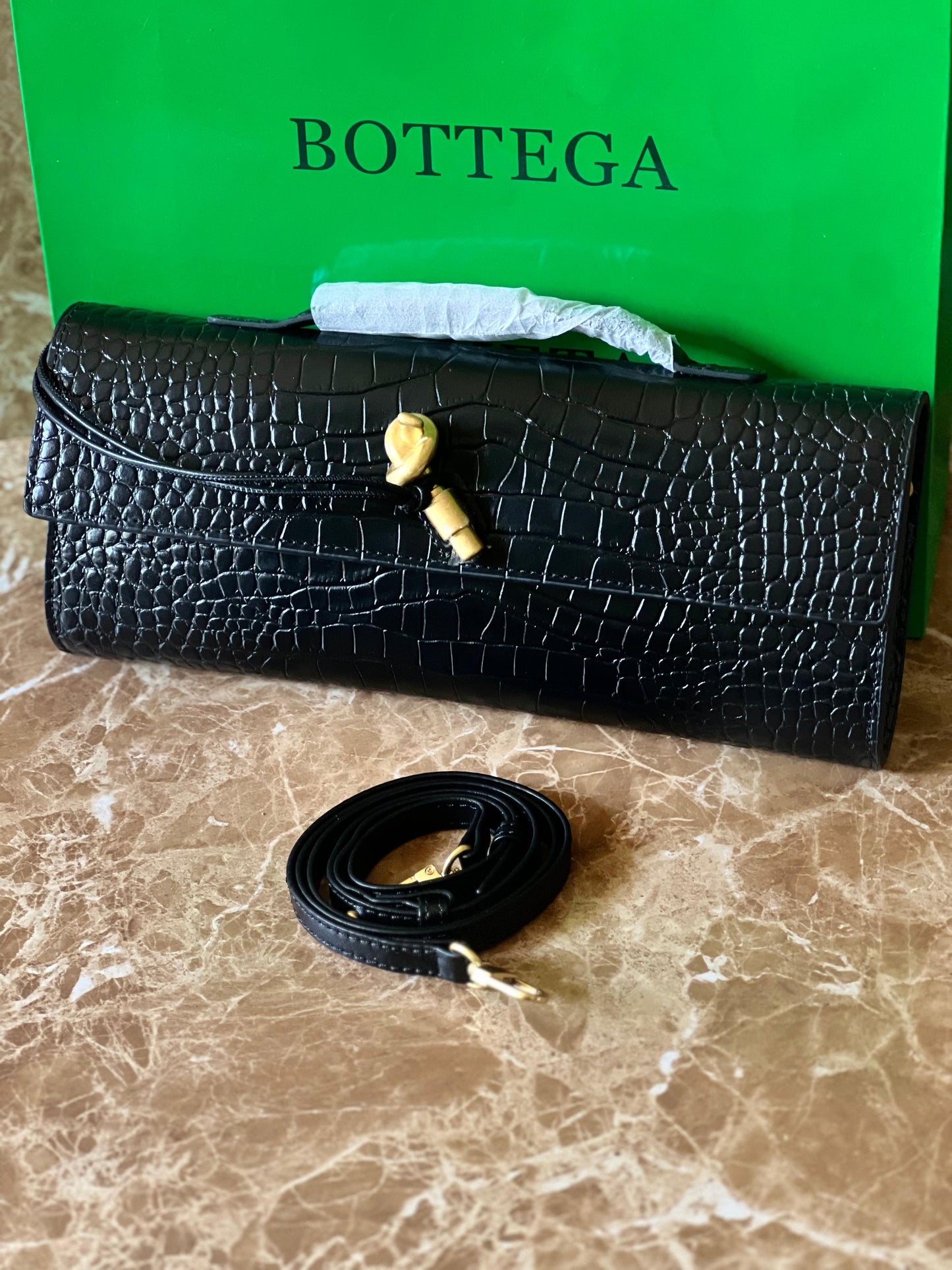 Bottega bag - clutch crocodile