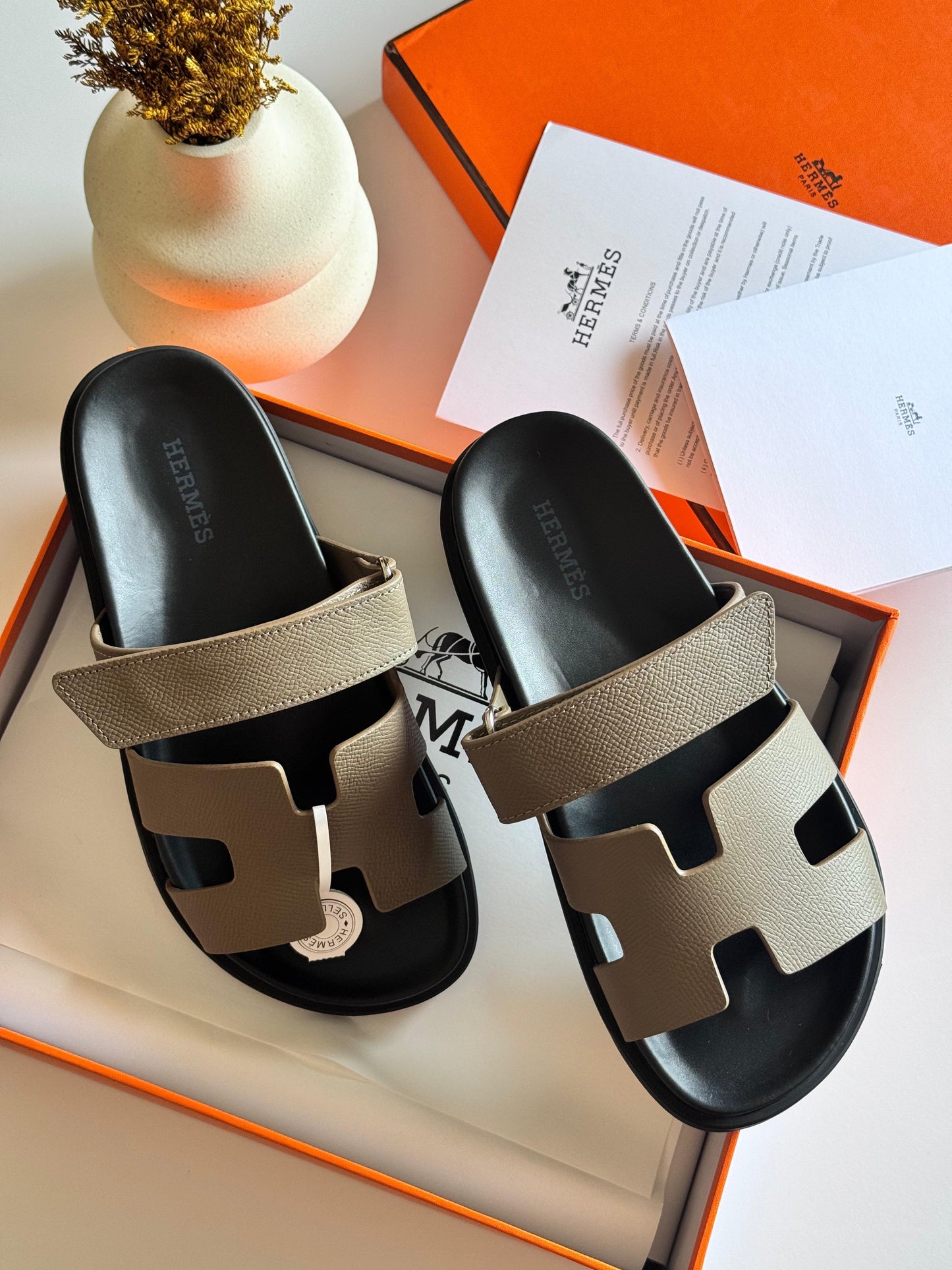 Hermes slipper - chypre