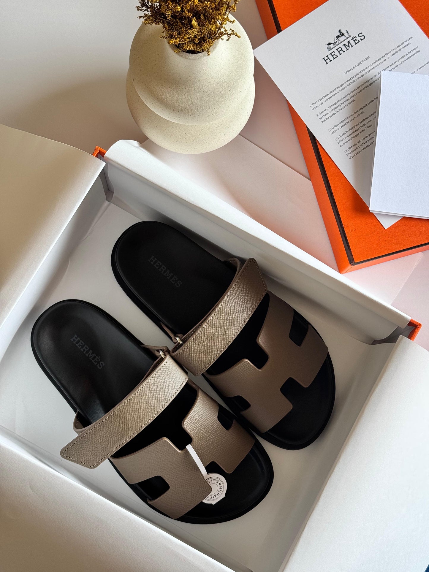 Hermes slipper - chypre