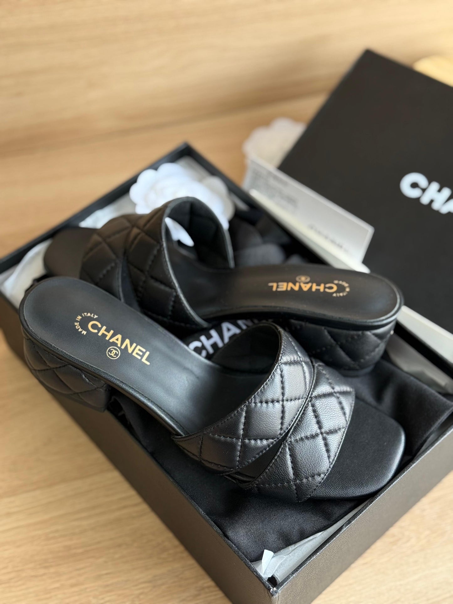 Chanel sandals heels