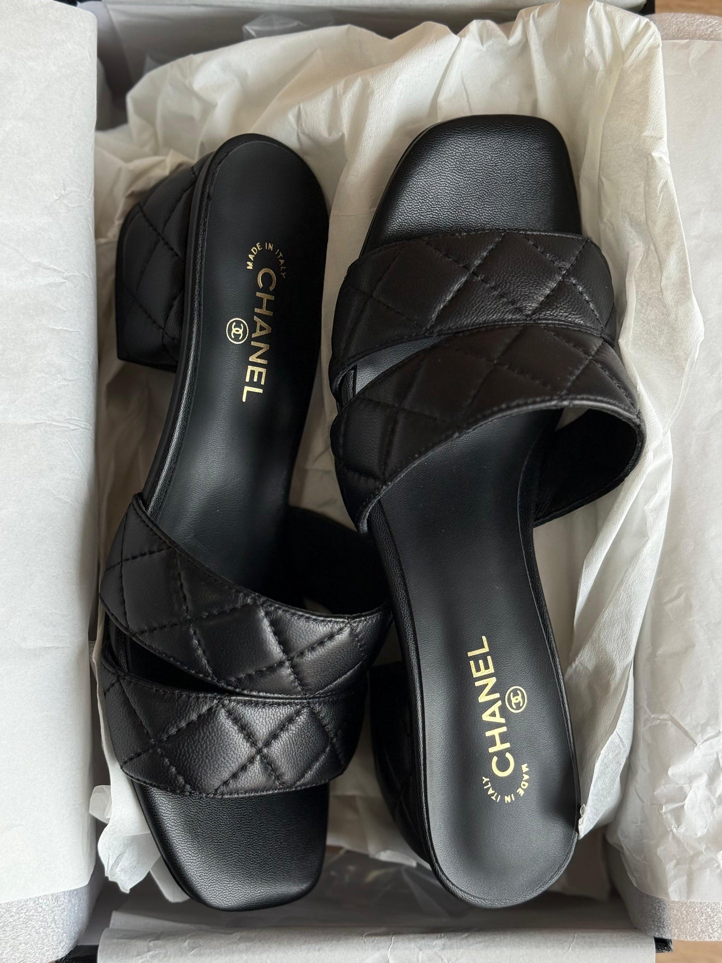 Chanel sandals heels