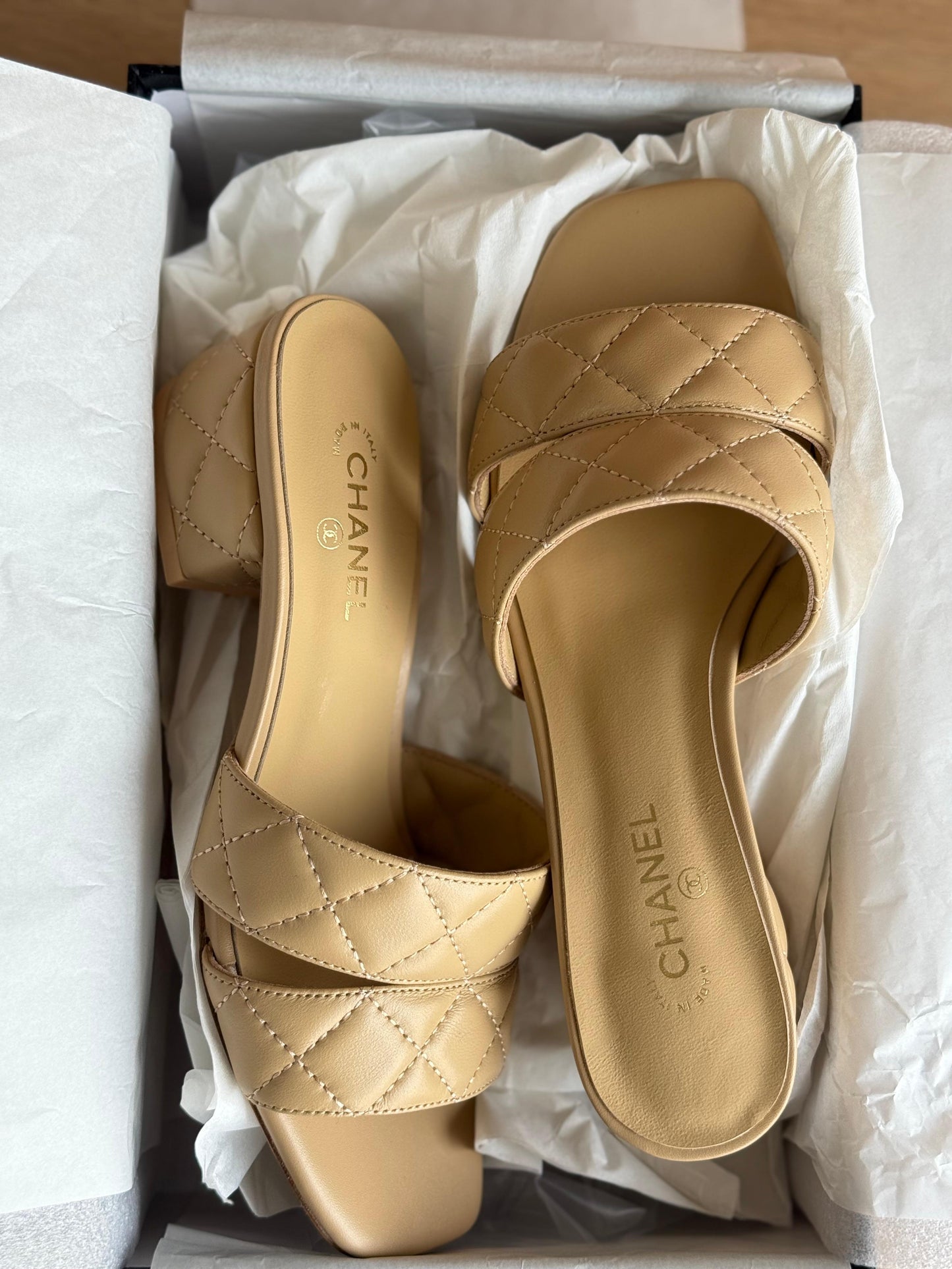 Chanel sandals heels