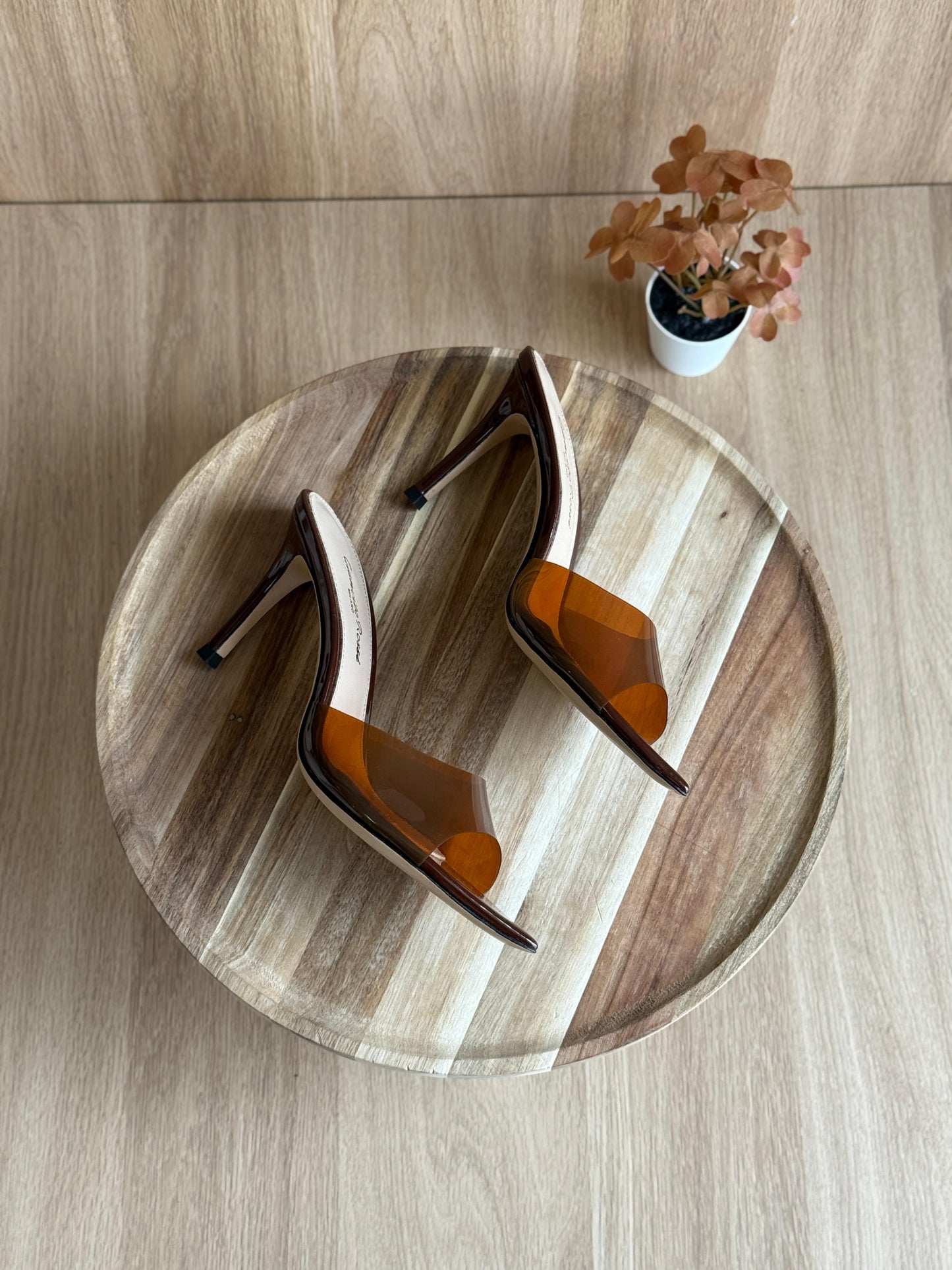 G rossi sandals heels - brown