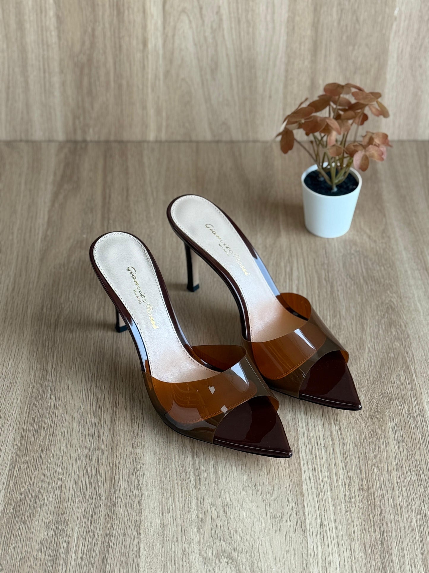 G rossi sandals heels - brown