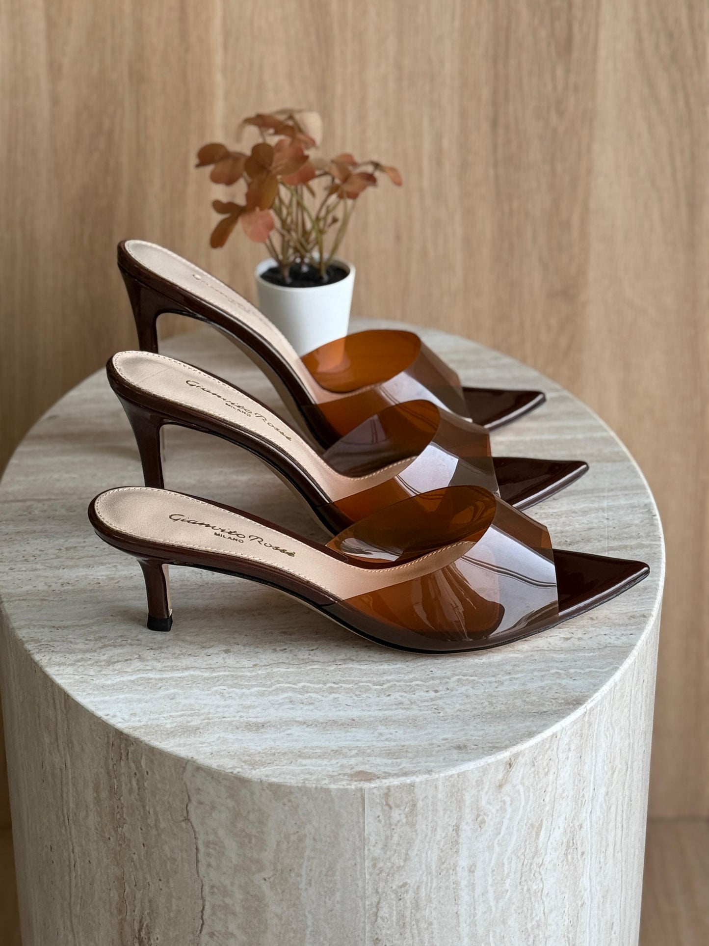 G rossi sandals heels - brown