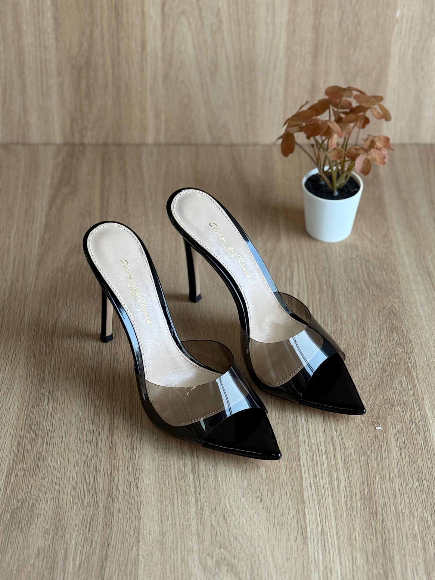 G rossi sandals heels - black
