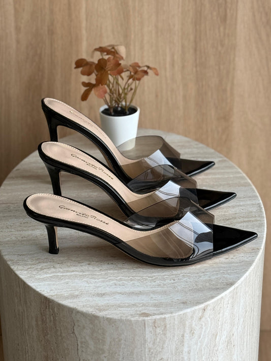 G rossi sandals heels - black