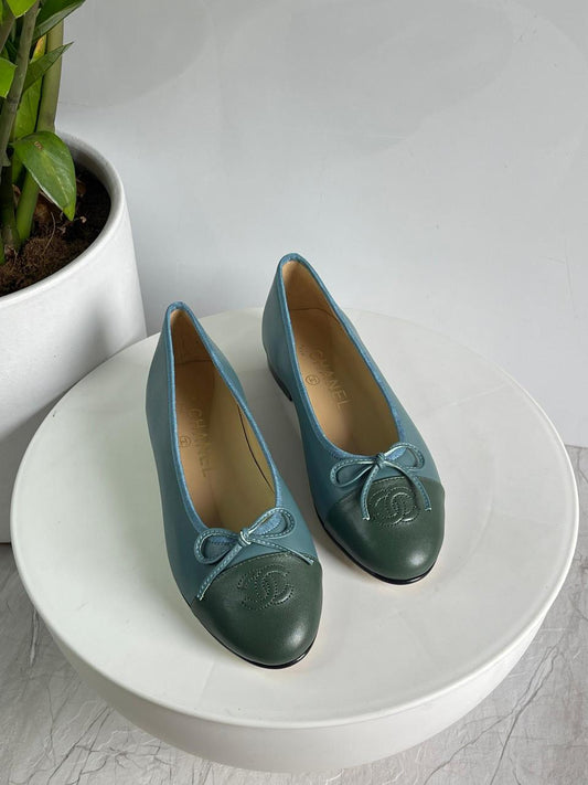 Chanel Ballerina - blue green
