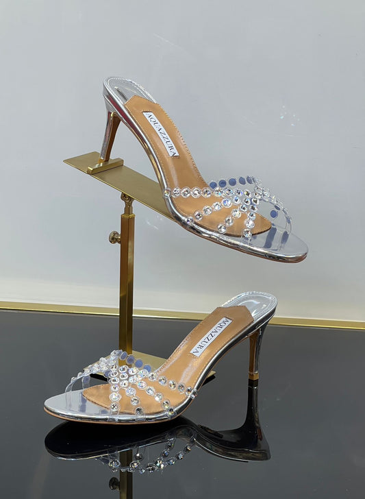 Aquazurra sandals heels  - medium heels