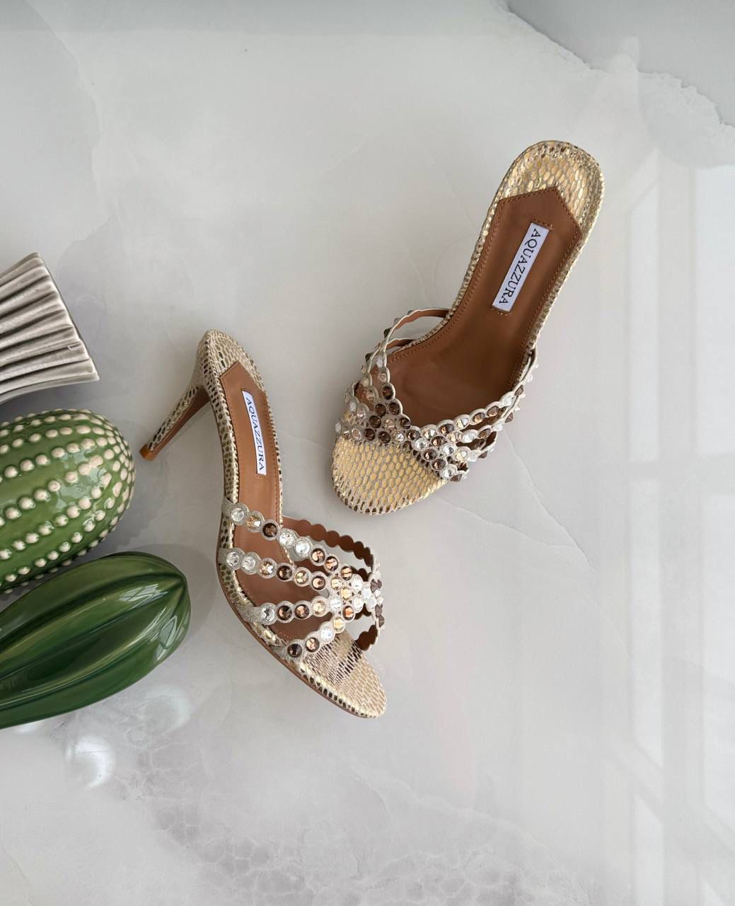 Aquazurra sandals heels