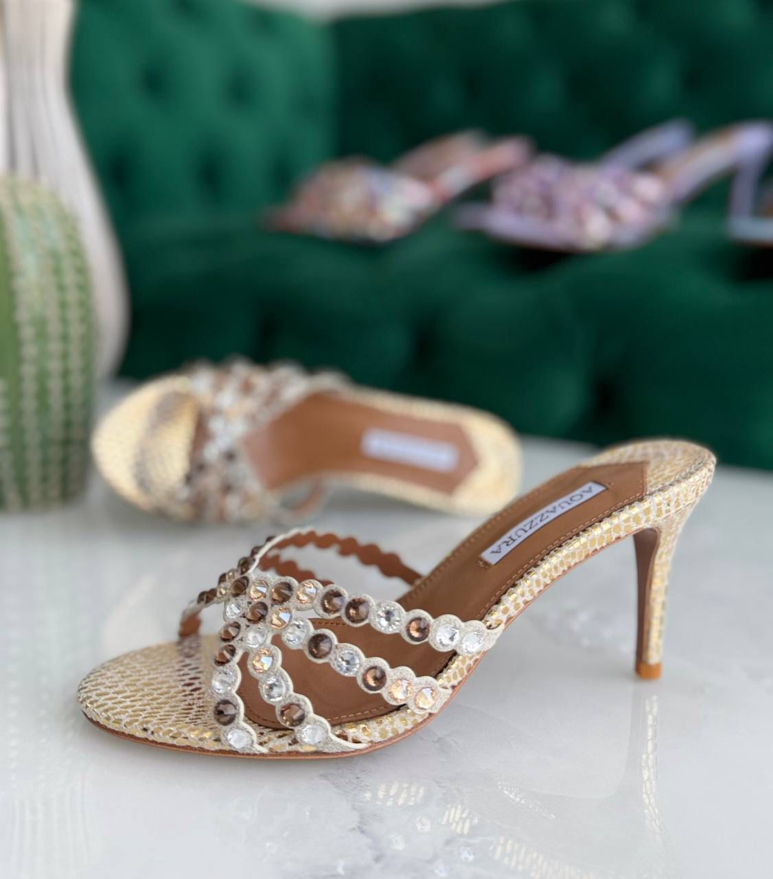 Aquazurra sandals heels